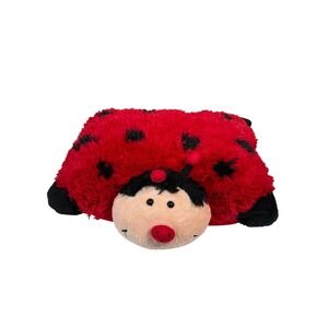 Pillow Pets Plush Pee-Wees Ladybug Small Red Black Spots Folding Pillow Insect